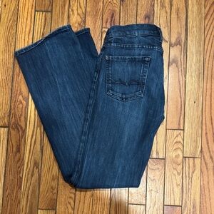 7 For All Mankind Dark Blue Flare Jeans